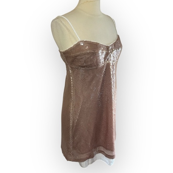 NWT J.CREW X ANNA OCTOBER Limited Edition Layered Sequin Slip Dress. $398 - Picture 6 of 12